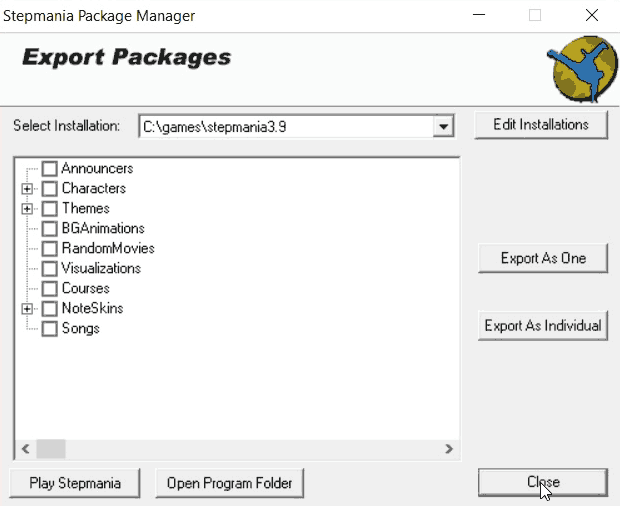 StepMania Package Manager.
