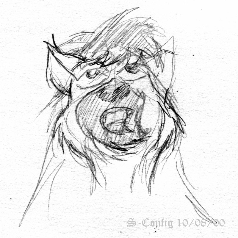 Flay the Hyena Sketch 04