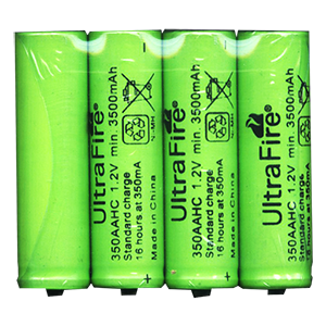 Ultrafire Ultra Fire 3500mAh battery pack of 4