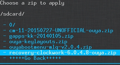 CWM - Ouya Cyanogen Mod - ClockWorkMod Installation.