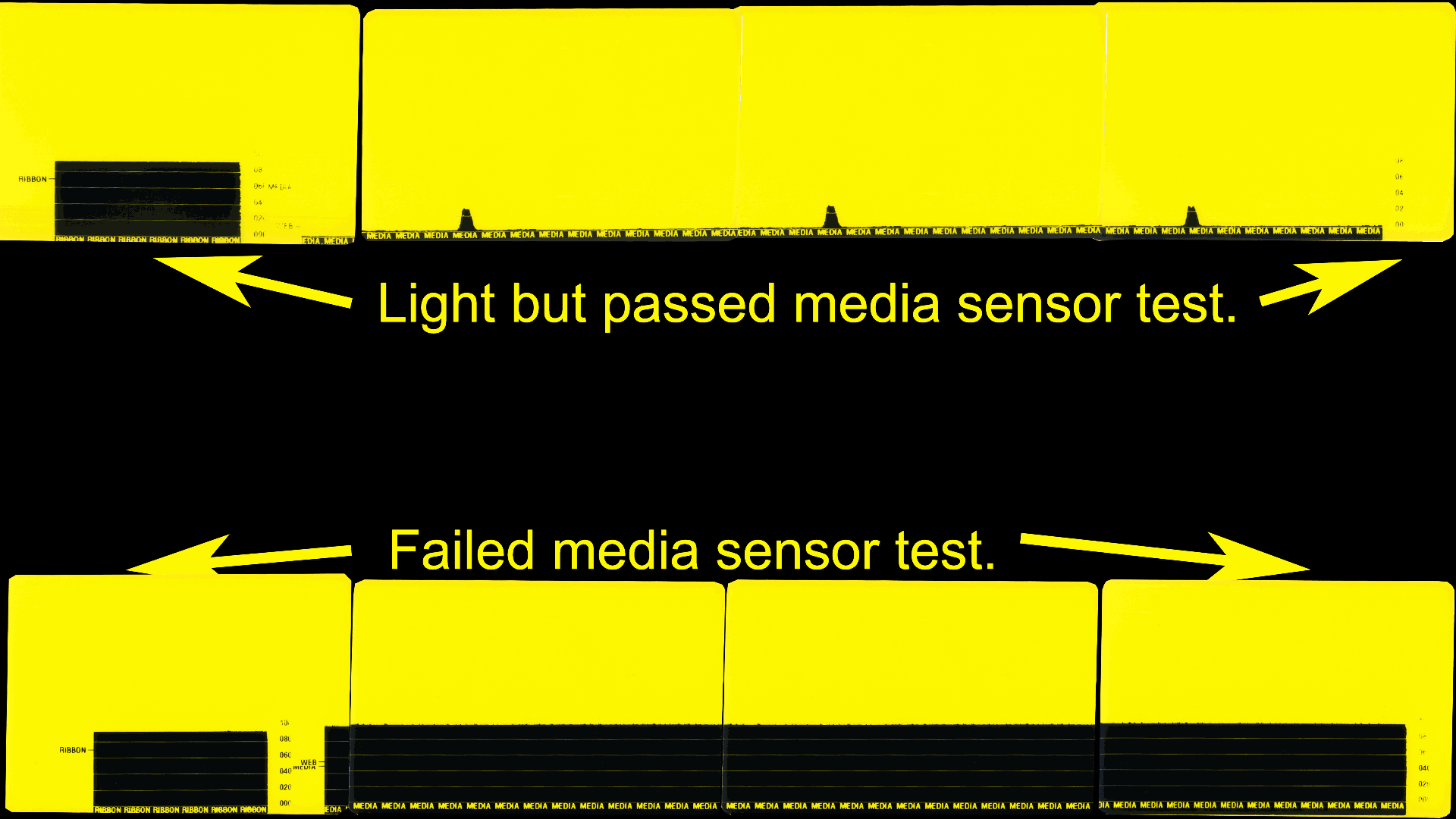Thermal Printer - Media Sensor Gap test.
