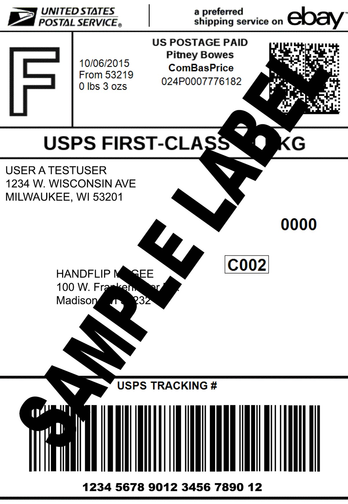 Thermal Printer Test - Good Shipping Label