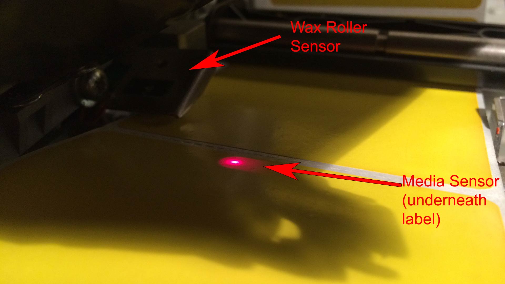 Thermal Printer Sensor Light and Wax Roller Sensor