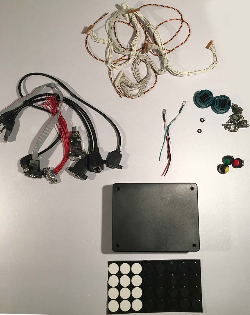  extra cables and parts for the DIY joystick encoder project.