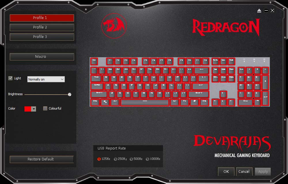 RedDragon Keyboard Software.