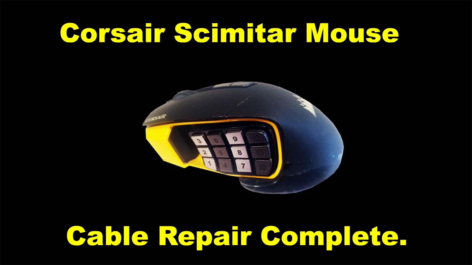 Corsair RGB gaming mouse – and repair. S-Config