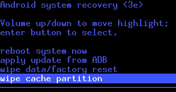 Stock OuyaFirmware - Wiping Cache Partition.