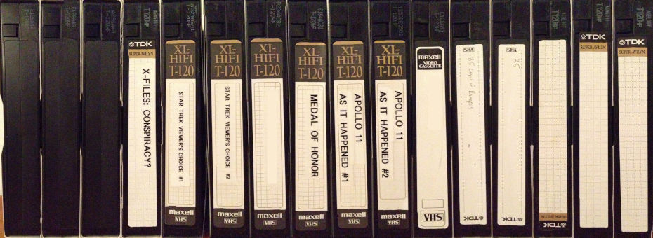 VHS Cassette Tapes.