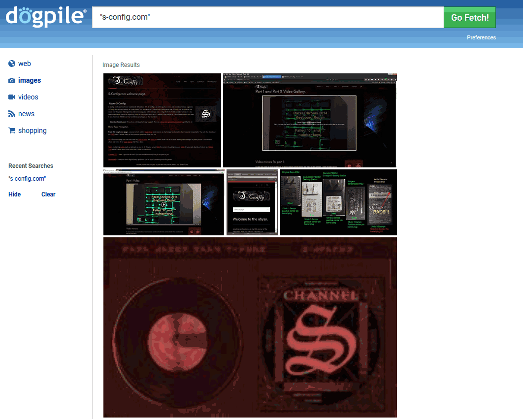 S-Config.com - Dogpile image searching.