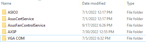 Remaining files after uninstallation with their utility.